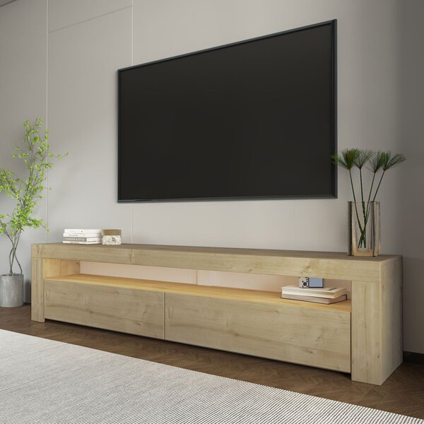 TV-állvány, zafír tölgy, 150 cm
