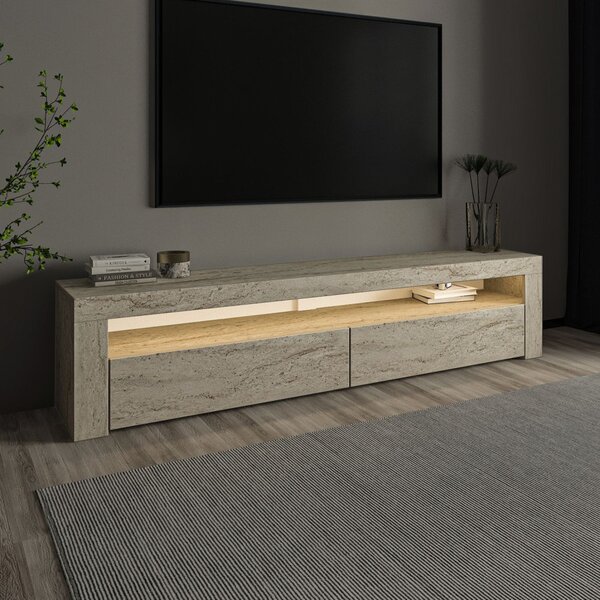 TV-állvány, travertin, 150 cm
