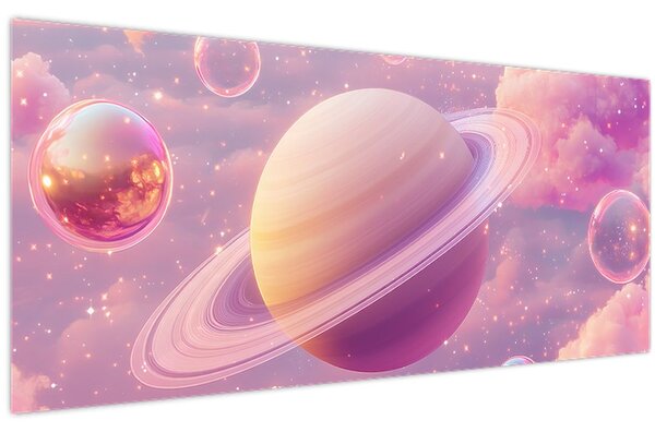 Kép - Rózsaszín bolygó (120x50 cm)