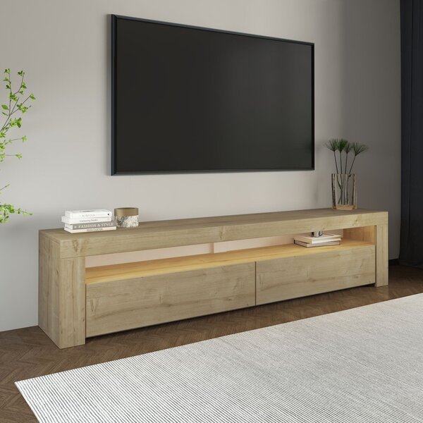 TV-állvány, zafír tölgy, 150 cm