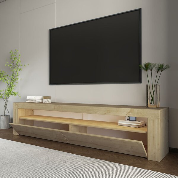 TV-állvány, zafír tölgy, 150 cm