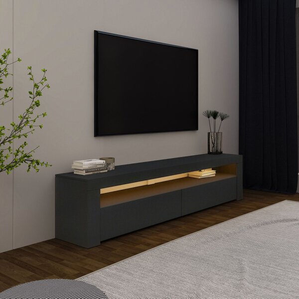 TV-állvány, antracit, 150 cm