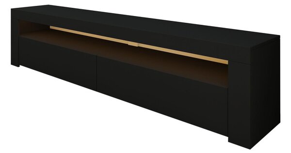 TV-állvány, fekete, 150 cm