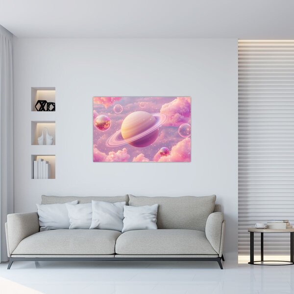 Kép - Rózsaszín bolygó (90x60 cm)