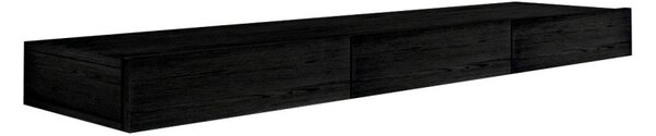 Avalon TV-állvány, fekete fa, 140 cm
