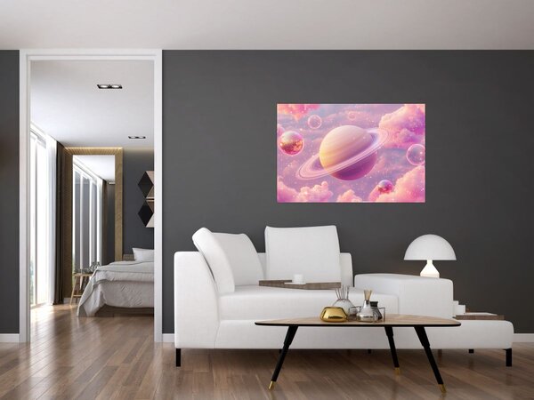 Kép - Rózsaszín bolygó (90x60 cm)