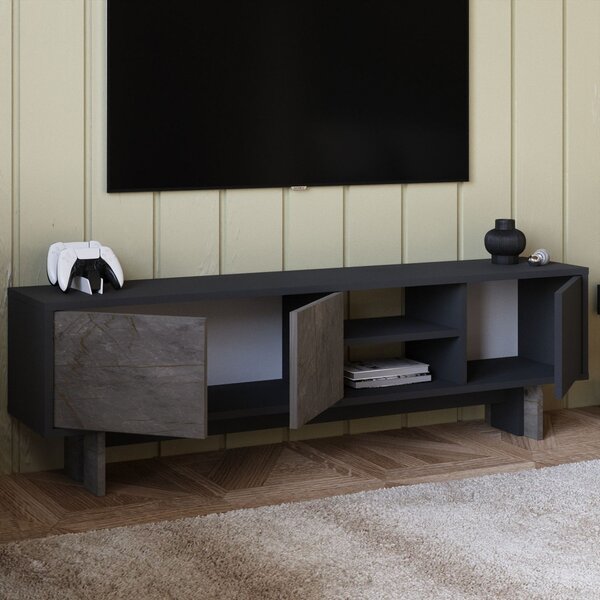 Ravello TV-állvány, márvány-antracit, 150 cm