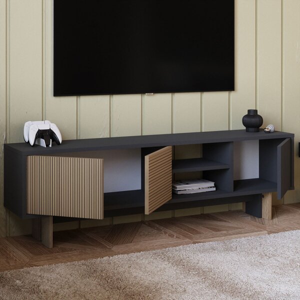 Ravello TV-állvány, meleg tölgy-antracit, 150 cm
