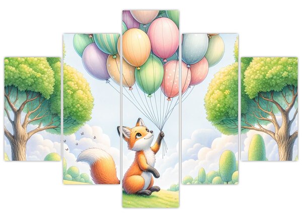 Kép – Boldog róka (150x105 cm)
