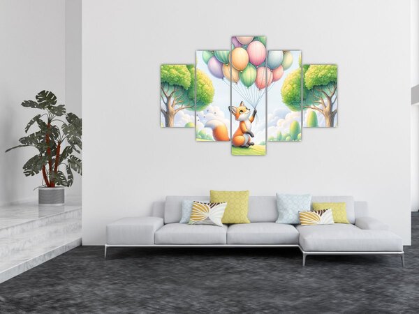 Kép – Boldog róka (150x105 cm)