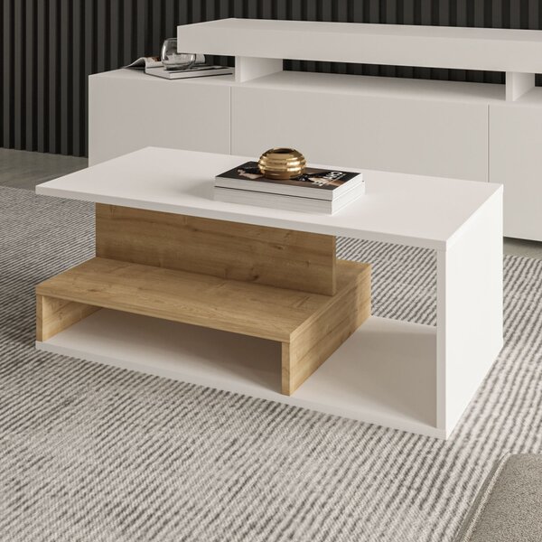 Vera Mini - White, Sapphire Oak