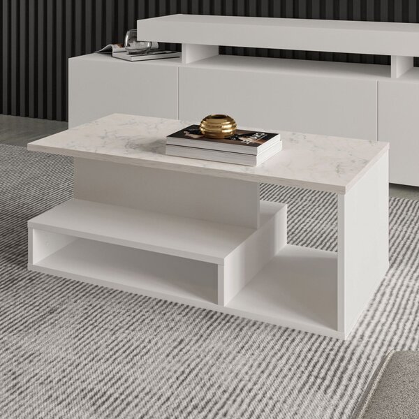 Vera Mini - White, Marble