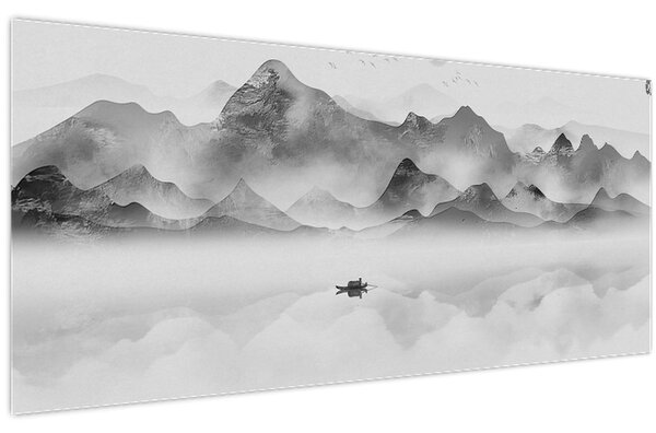 Kép - Japán tó (120x50 cm)