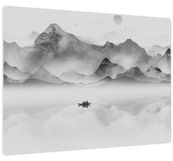Kép - Japán tó (70x50 cm)