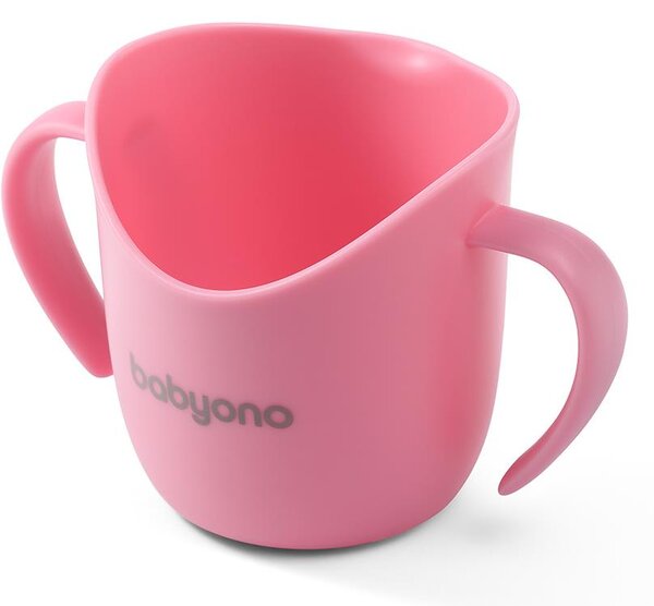 BabyOno ergonomikus tanulópohár 120 ml - rózsaszín