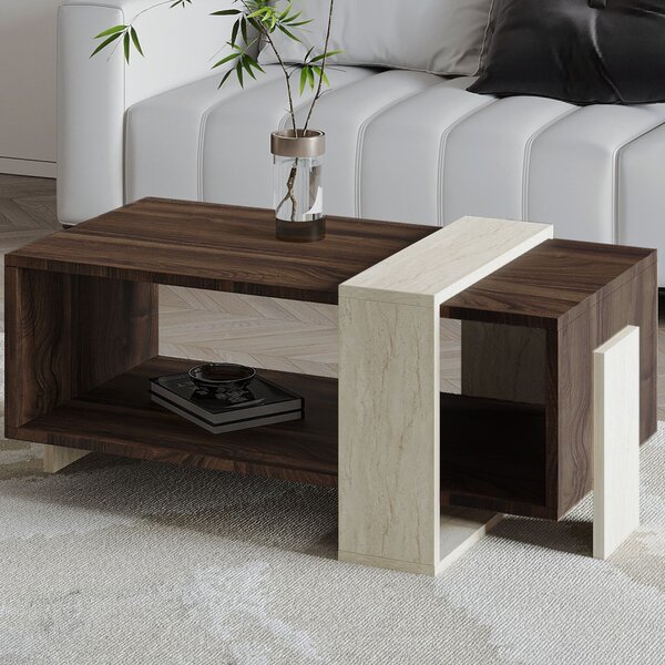 Meleni - Travertine, Walnut