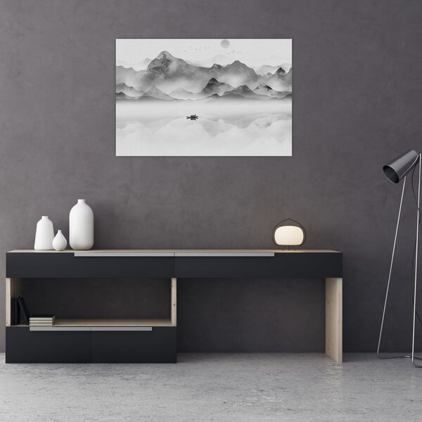 Kép - Japán tó (90x60 cm)