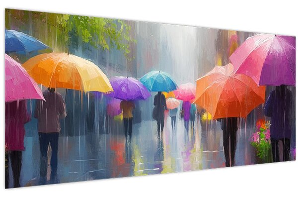 Kép - Esős nap (120x50 cm)