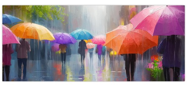 Kép - Esős nap (120x50 cm)
