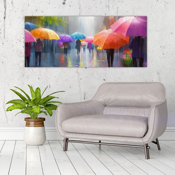 Kép - Esős nap (120x50 cm)