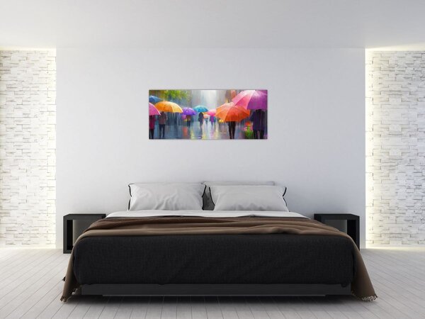 Kép - Esős nap (120x50 cm)