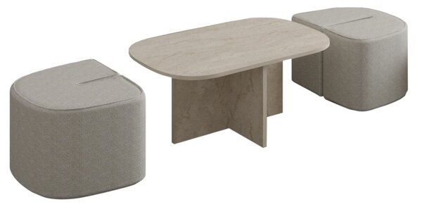 Twin - Travertine