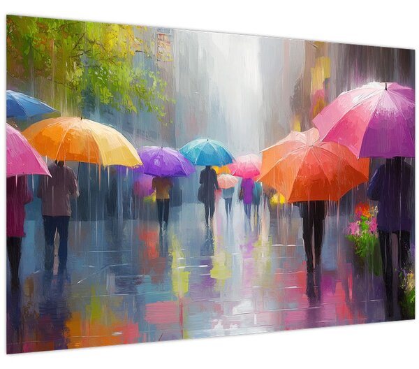 Kép - Esős nap (90x60 cm)