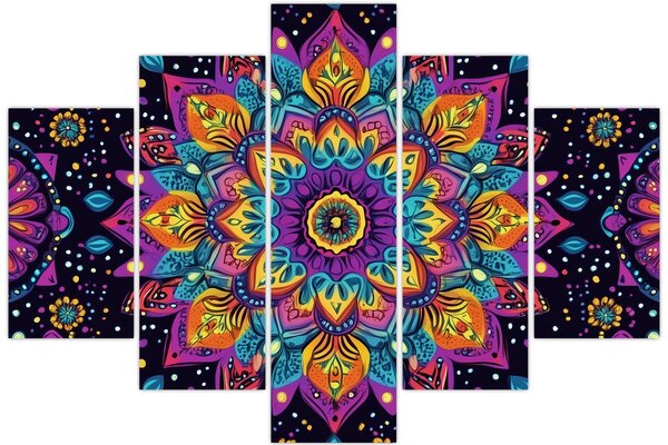 Kép - Kaleidoszkópos mandala (150x105 cm)