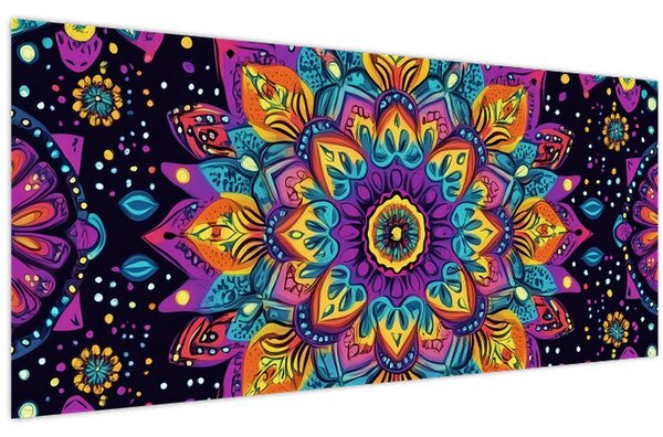 Kép - Kaleidoszkópos mandala (120x50 cm)