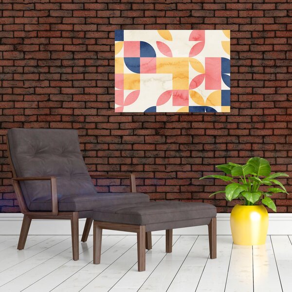 Kép - Absztrakció retro mintákkal (70x50 cm)