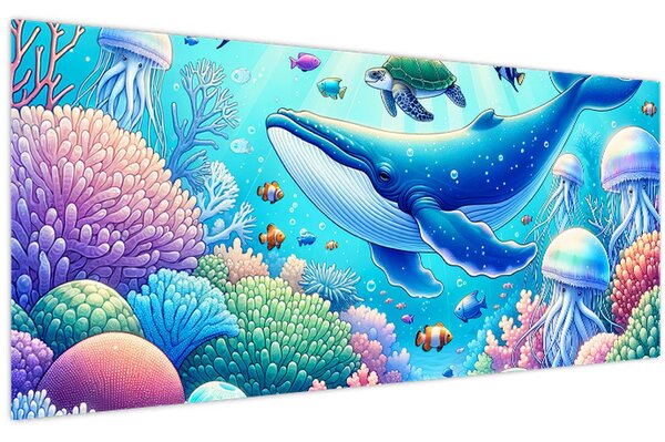 Kép – Víz alatti világ (120x50 cm)