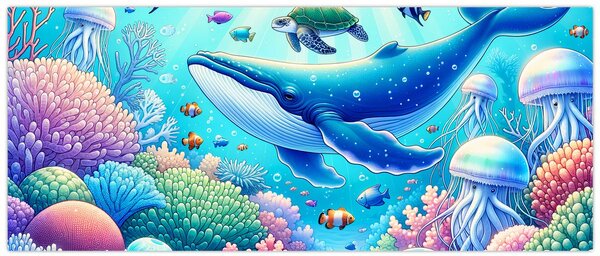 Kép – Víz alatti világ (120x50 cm)