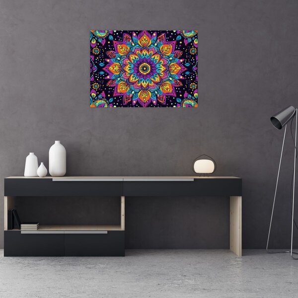Kép - Kaleidoszkópos mandala (70x50 cm)