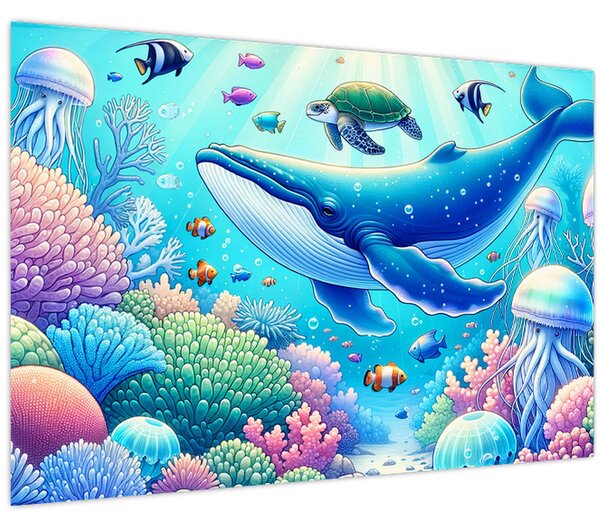 Kép – Víz alatti világ (90x60 cm)