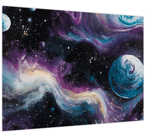 Kép - Festett univerzum (70x50 cm)