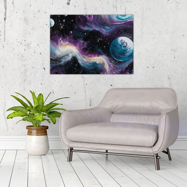Kép - Festett univerzum (70x50 cm)