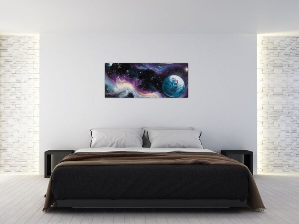Kép - Festett univerzum (120x50 cm)