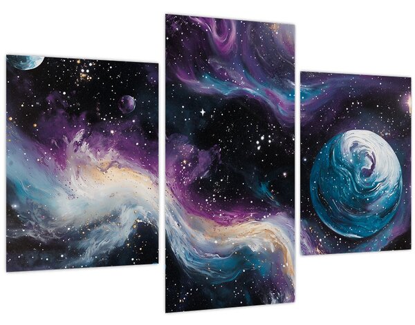 Kép - Festett univerzum (90x60 cm)
