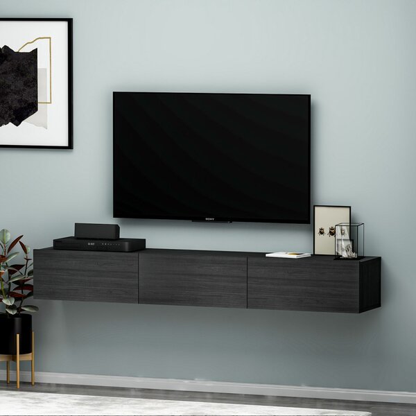 Terra TV-állvány, fekete, 180 cm