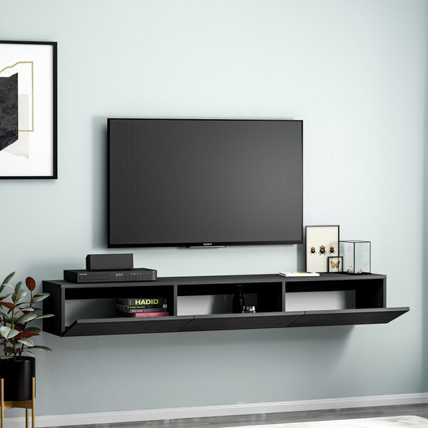 Terra TV-állvány, fekete, 180 cm