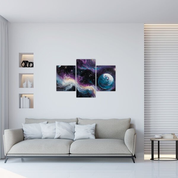Kép - Festett univerzum (90x60 cm)