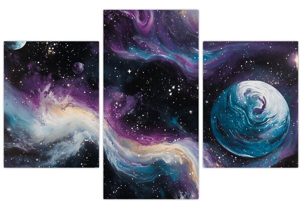 Kép - Festett univerzum (90x60 cm)