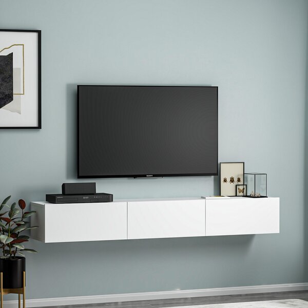 Terra TV-állvány, fehér, 180 cm