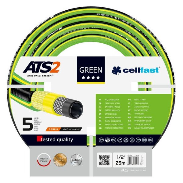 Cellfast Green ATS2 Kerti tömlő (1/2") - 25 méter