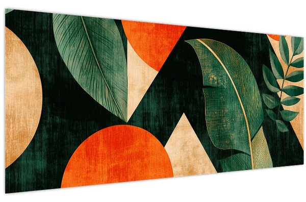 Kép - Geometrikus természeti minták II. (120x50 cm)