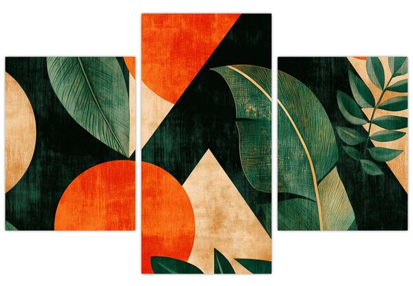 Kép - Geometrikus természeti minták II. (90x60 cm)