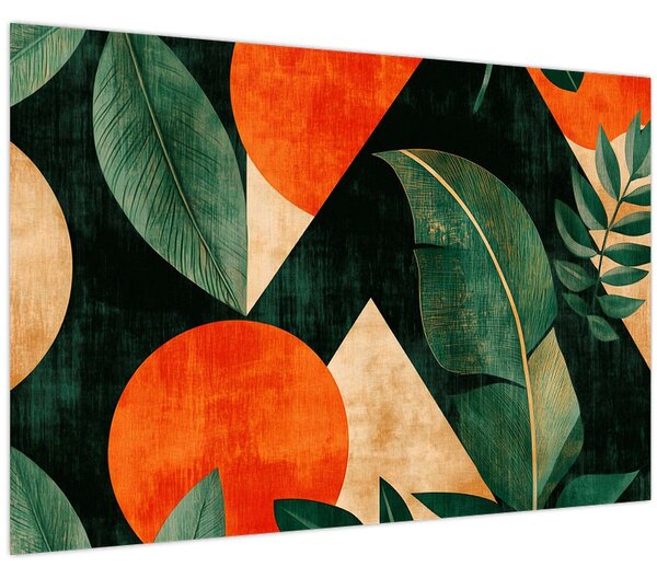 Kép - Geometrikus természeti minták II. (90x60 cm)