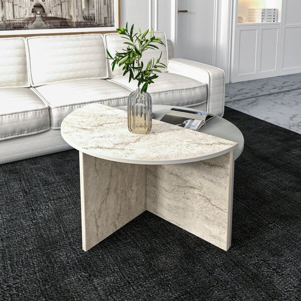 Dolunay - Grey, Travertine