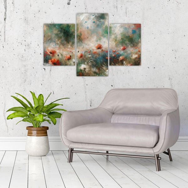 Kép – Pipacsmező absztrakciója (90x60 cm)