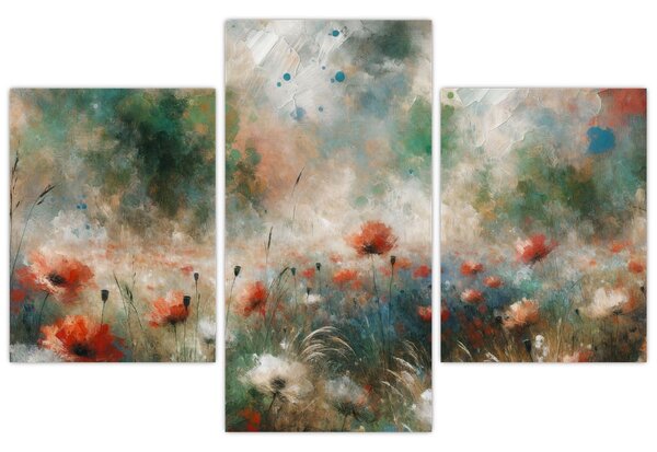 Kép – Pipacsmező absztrakciója (90x60 cm)